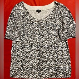 Talbots Cheetah Print Blouse